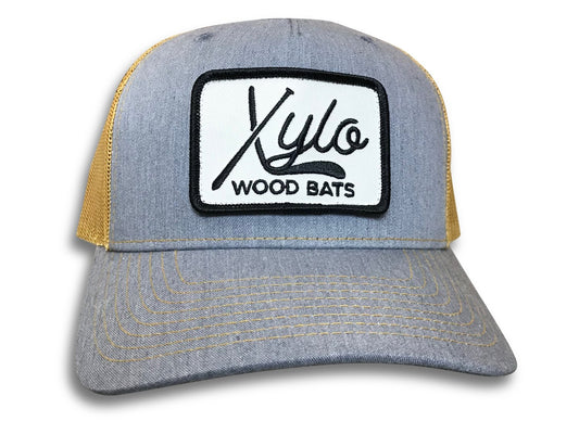 Xylo Snapback Gray/Gold Mesh Hat