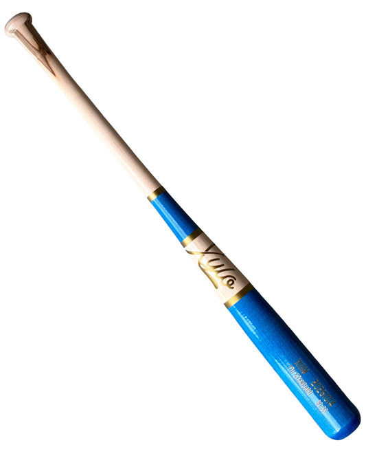 Youth Standard Wood Bat - Blue/Gold - 30" / 22 oz